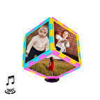 Kişiye Özel Müzikli Dönen Küp Fotoğraf Çerçeve – 10x10 cm
