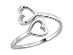 İki Kalp Figürlü Kadın Yüzük