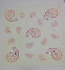 Kare Tahta Baskılı El  Boyaması Pamuklu Keten Masa Örtüsü, Açık Yavru ağzı, Mutfak bezi, Moli Tasarım