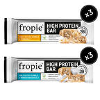 Fropie Vegan High Protein Bar 6’lı Set - Yer Fıstık Ezmeli & Fındıklı & Hindistan Cevizli