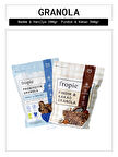 Fropie Badem Vanilya ve Fındık Kakao Granola Paketi x2