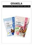 Fropie Badem Vanilya ve Kids Yer Fıstığı Çilek Küpleri Granola Paketi x2