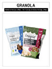 Fropie Badem Vanilya ve Proteinli Glutensiz Yer Fıstıklı Kinoa Patlaklı Granola Paketi x2