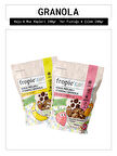 Fropie Kids Kaju Muz Küpleri ve Kids Yer Fıstığı Çilek Küpleri Granola Paketi x2
