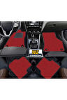 Volkswagen toureg-2002-2010-tkm Kırmızı Halı Siyah Kenar Petek Topuk