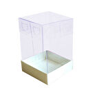 Asetat Kutu Altı Karton 5X5X8 CM (50 Adet)  Krem