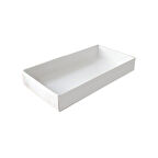 Asetat Kapaklı Karton Kutu 20X10X3 (25 Adet)  Beyaz