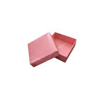 Komple Karton Kutu Mermer Desenli 8X8X3 CM (50 Adet)  Pembe