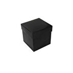 Komple Karton Kutu Düz Renk 7X7X7 CM (25 Adet)  Siyah