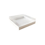 Asetat Kapaklı Karton Kutu Havlu Kutusu 20X20X5  CM (10 Adet)  Beyaz