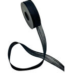 Nopel Keten Kurdele 2.5 Cm  (20 Metre)  Siyah