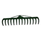 TAKVİYELİ TIRMIK 20 DİŞLİ METAL BAHÇE TIRMIĞI ÇİM TOPRAK TAŞ TOPLAMA TIRMIĞI