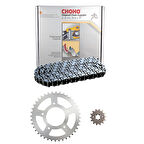 Pulsar Ns 200-Rs 200 Zincir Dişli Seti Choho (Dişliler Ön 14T Arka 40T)Siyah Oringli Zincir Arasmto