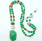 2048 Krizopras Akik el yapımı kolye