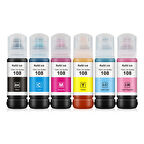 Goink EPSON L18050 108 Mürekkep Seti 6 Renk - L8050 -L8100 -L18050 Uyumlu