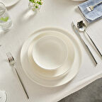 Karaca Stream Bone Merope 53 Parça 12 Kişilik Yemek Takımı Platin