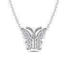 Pırlanta Kelebek Kolye