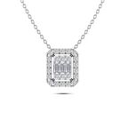 0,15 karat pırlanta baget kolye