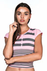PEMBE GRİ MI Emay 5026 Soft Seamless T Shirt