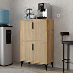 1405 Ada Çok Amaçlı Dolap , Kahve Köşesi , Kiler Dolabı , Mutfak Standı , 4 Kapılı Safir - Yunus