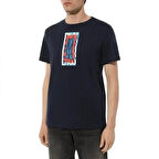 Bikkembergs BKK2MTS04 Half Logo T-Shirt Navy
