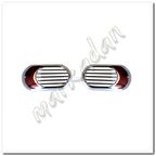 WOC Chrome Fiat Fiorino Krom Sinyal Çerçevesi 2008 Sonrası 2 Prç. Abs Krom