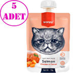 Wanpy Kedi Ödülü Somonlu Tavuklu Ezme 90 Gr 5 AD