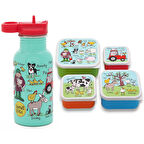 Çelik Matara 400ml  / 4' lü Beslenme Kutusu FARMYARD