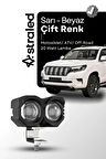 Çift Renk Sarı Beyaz 60 Watt Motosiklet ATV Off Road Led Lamba