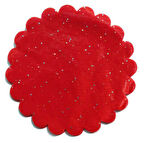 ORGANZE TÜL TAŞLI KIRMIZI 26 CM 100 ADET