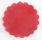 ORGANZE PUANTİYELİ TÜL KIRMIZI 22CM 100 ADET