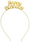 TAÇ HAPPY BIRTHDAY METAL ALTIN 1 ADET 