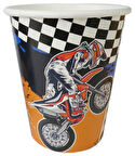 BARDAK KARTON MOTOCROSS 8OZ 8 ADET