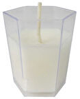 MUM AKRİLİK BARDAKTA ASETAT KUTULU BEYAZ 6 ADET