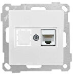 CANDELA BEYAZ MEK+TUŞ 1RJ45 (6ADET)DATA PRİZİ MUTLUSAN