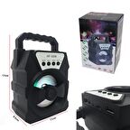 MÜZİK KUTUSU ŞARJLI BT/USB/SD/AUX LEDLİ