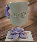 💐 “Annem” Yazılı Porselen Kupa ve Kokulu Mum Seti 🕯️ | Şık ve Anlamlı Hediye Kutusu 🎁