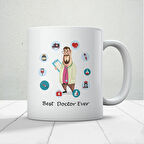 14 Mart Tıp Bayramı Best Doctor Ever Baskılı Kupa Bardak