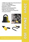 ZNU14-150| Sarı 120 dB Alarmlı Motosiklet U Kilidi - 14 mm Çelik, Korozyon Dirençli, IP67