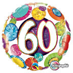 60 Yaş Folyo Balon 18 inç 46 cm