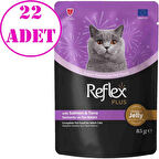 Reflex Plus Jöleli Somonlu ve Ton Balıklı Kedi Konservesi 85gr 22 AD