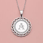 Harfli Kişiye Özel Kadın Çelik Kolye Takı Hediyelik Aksesuar