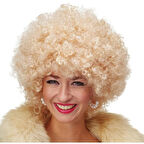 Altın Renk Kıvırcık Afro Parti Peruğu TdrTR