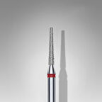 Staleks Elmas Manikür Freze Ucu Küt Uçlu Konik Model Kırmızı 010 FA70R016-10