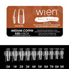 Yeni Nesil Protez Tırnak Jel Tips Soft Gel Tips Medium Coffin 550 adet