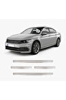 Passat B8 2015-2018 Uyumlu İç Eşik Paslanmaz Çelik 4 Parça