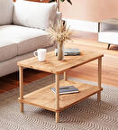 Reyo Orta Sehpa Dikdörtgen Ahşap Ayaklı Iki Katlı Gazetelikli Atlantik Çam