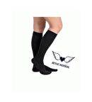 Diz Altı Varis Çorabı Burnu kapalı (siyah Rengi) Orta Basınç Ccl2