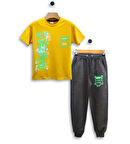 Triliya - Erkek Çocuk Tişört ve Eşofman Altı Takımı Cepli Lüks Ekonomik 3-11 Yaş