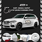 Bmw X5 Oto Araç Kapı Koruma Fitili 5metre Parlak Beyaz Renk